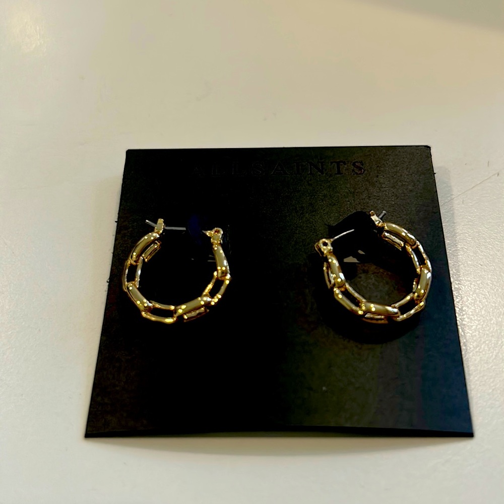 All Saints Small gold hoops